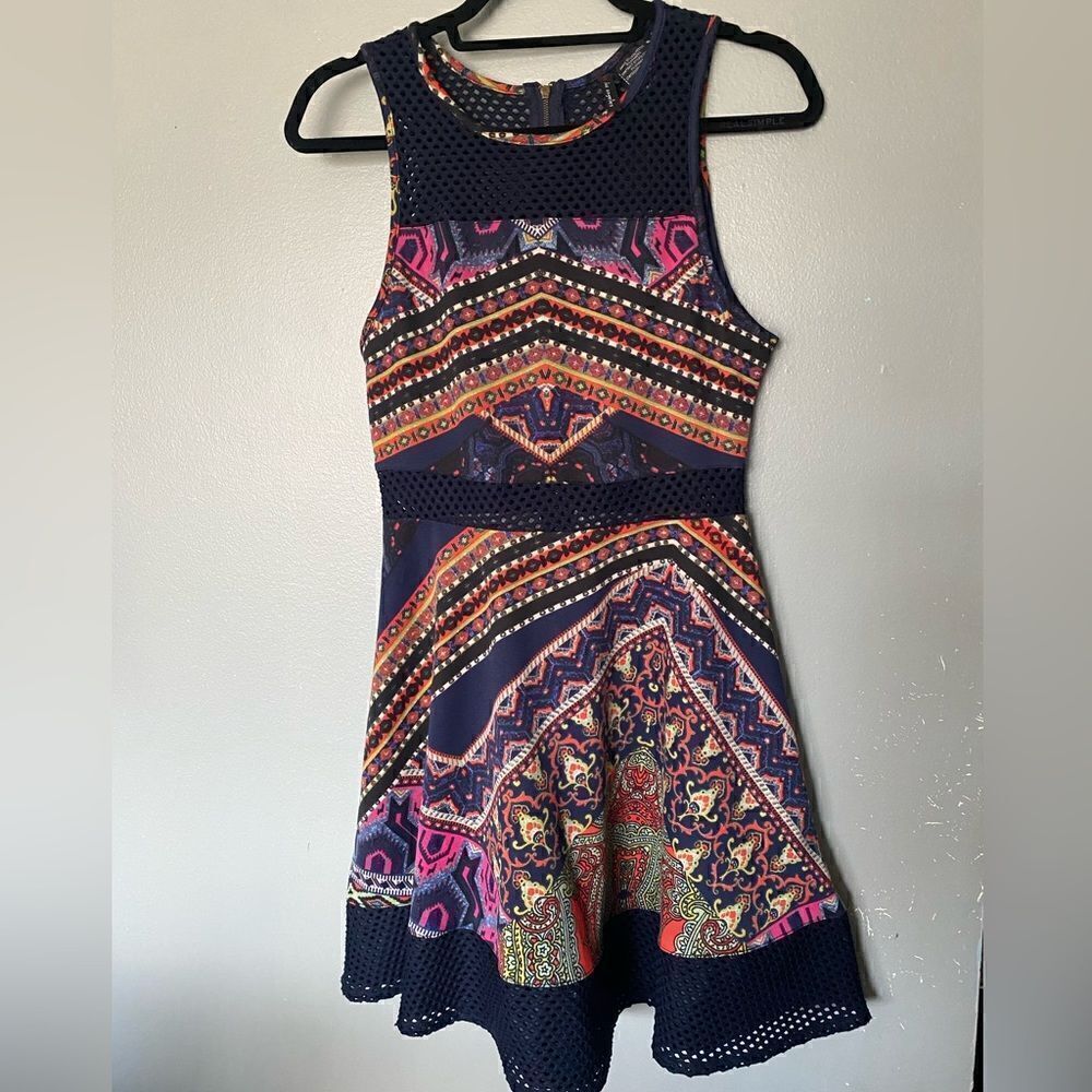 Fire Los Angeles summer print dress medium